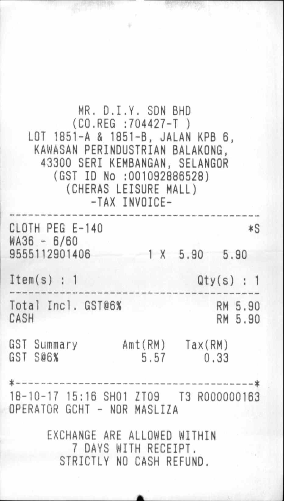 Receipt